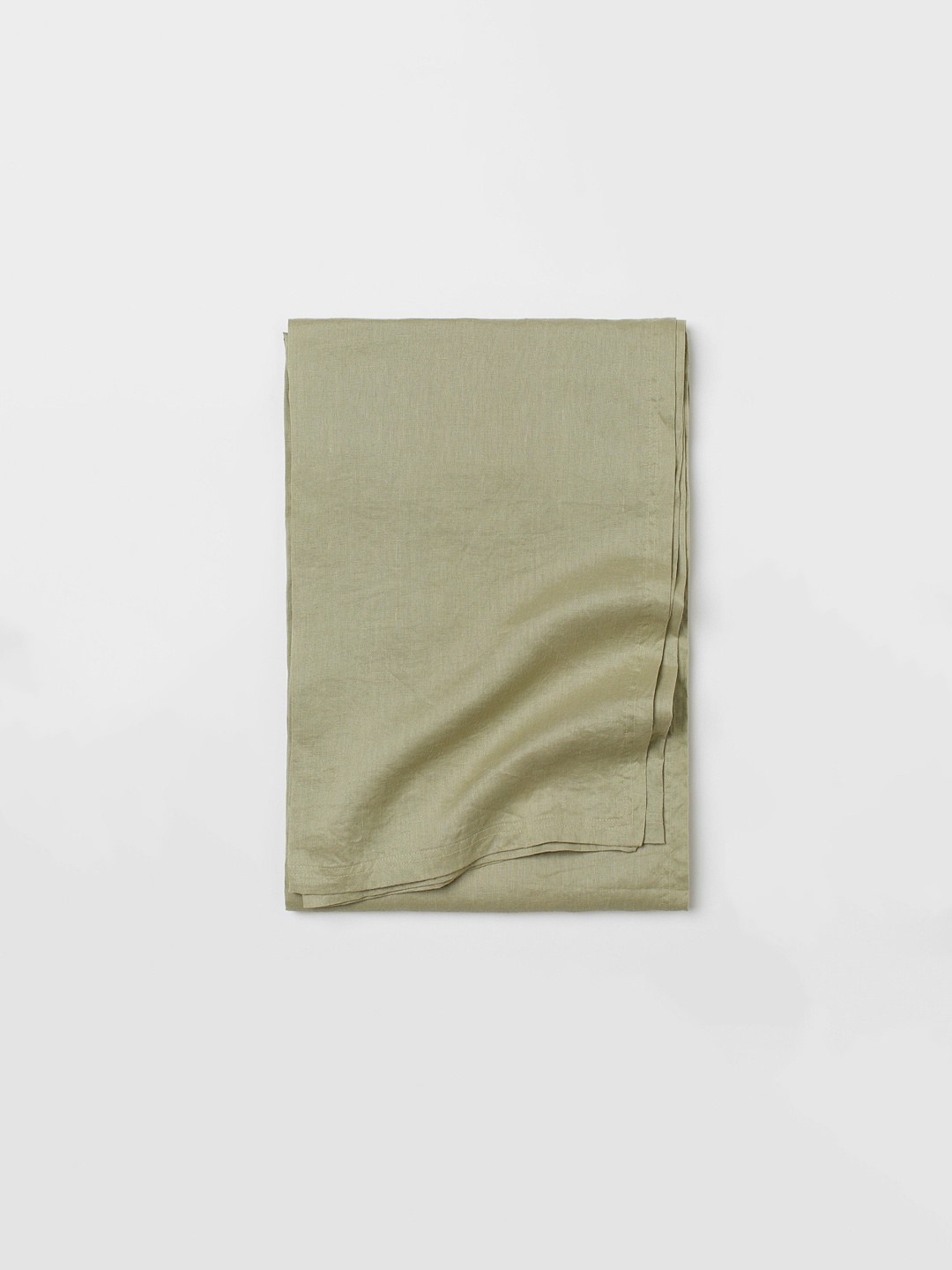 

H&M Olive Green Washed Linen Tablecloth