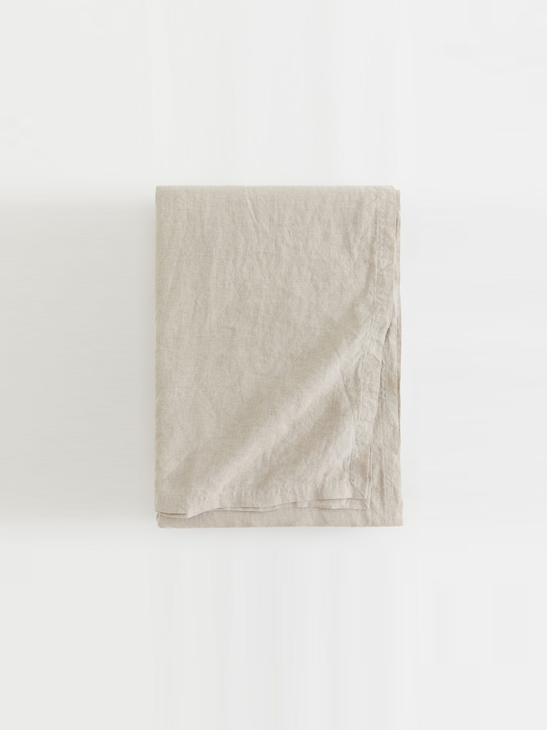 

H&M Beige Washed Linen Tablecloth