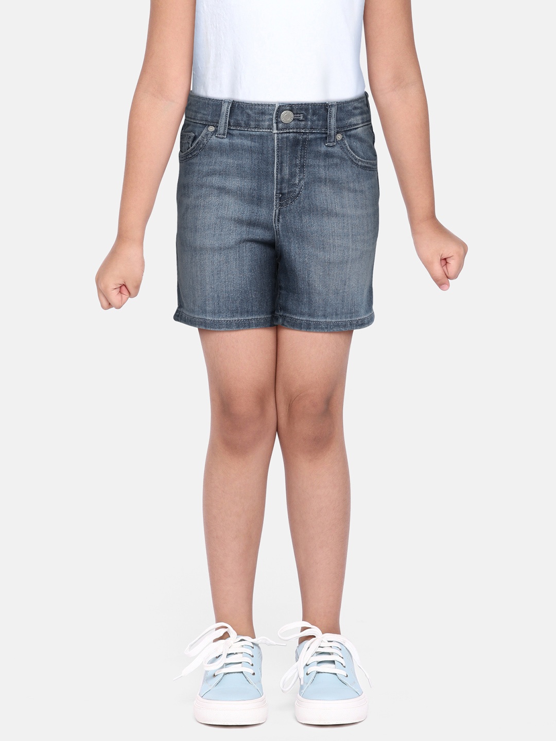 

Tommy Hilfiger Girls Blue Washed Denim Shorts