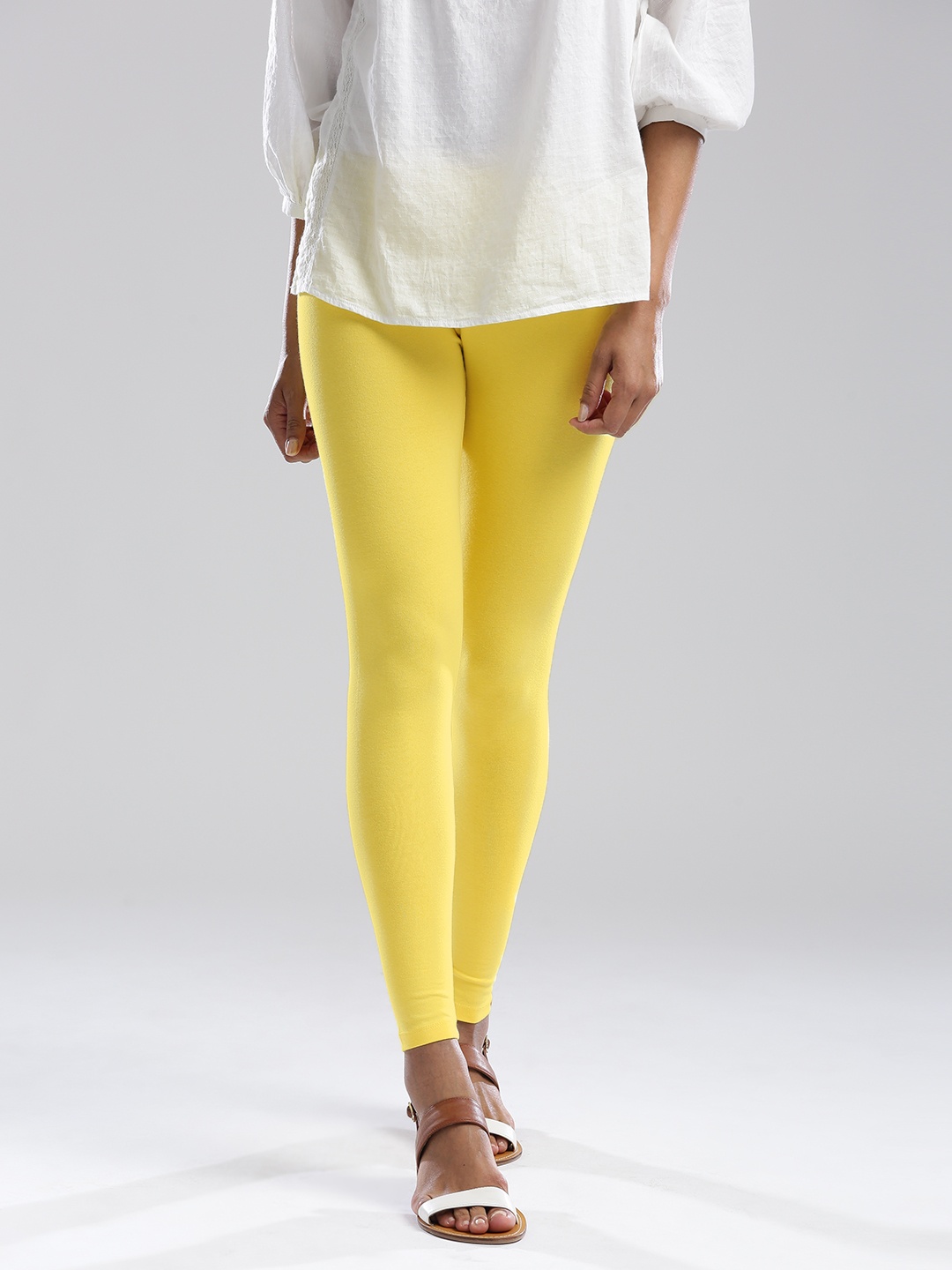 

W Yellow Ankle-Length Leggings