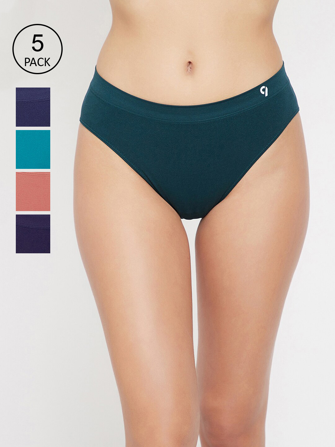 

C9 AIRWEAR Women Pack Of 5 Assorted Seamless Basic Briefs