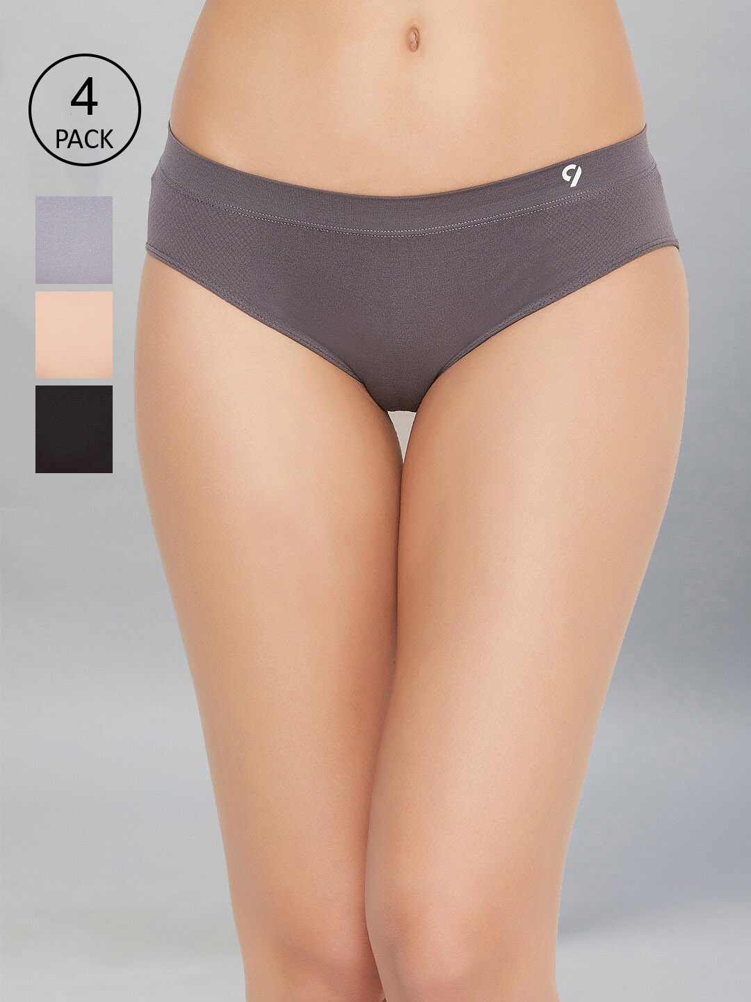 

C9 AIRWEAR Women Pack Of 4 Assorted Seamless Basic Briefs