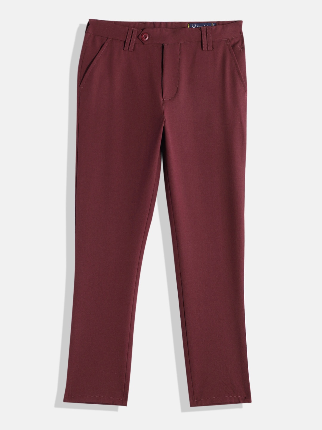 

Allen Solly Junior Boys Solid Chinos, Burgundy
