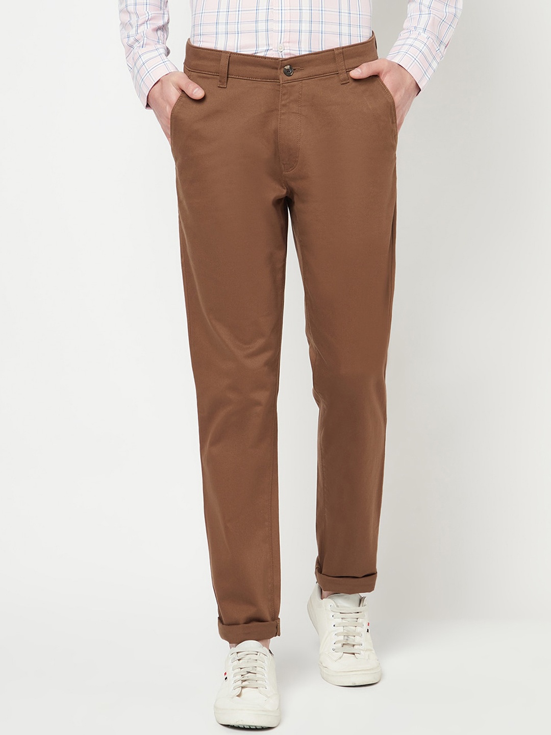 

Crimsoune Club Men Brown Solid Regular Fit Trousers