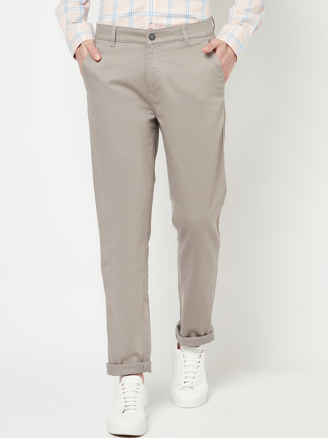 

Crimsoune Club Men Grey Regular Fit Trousers