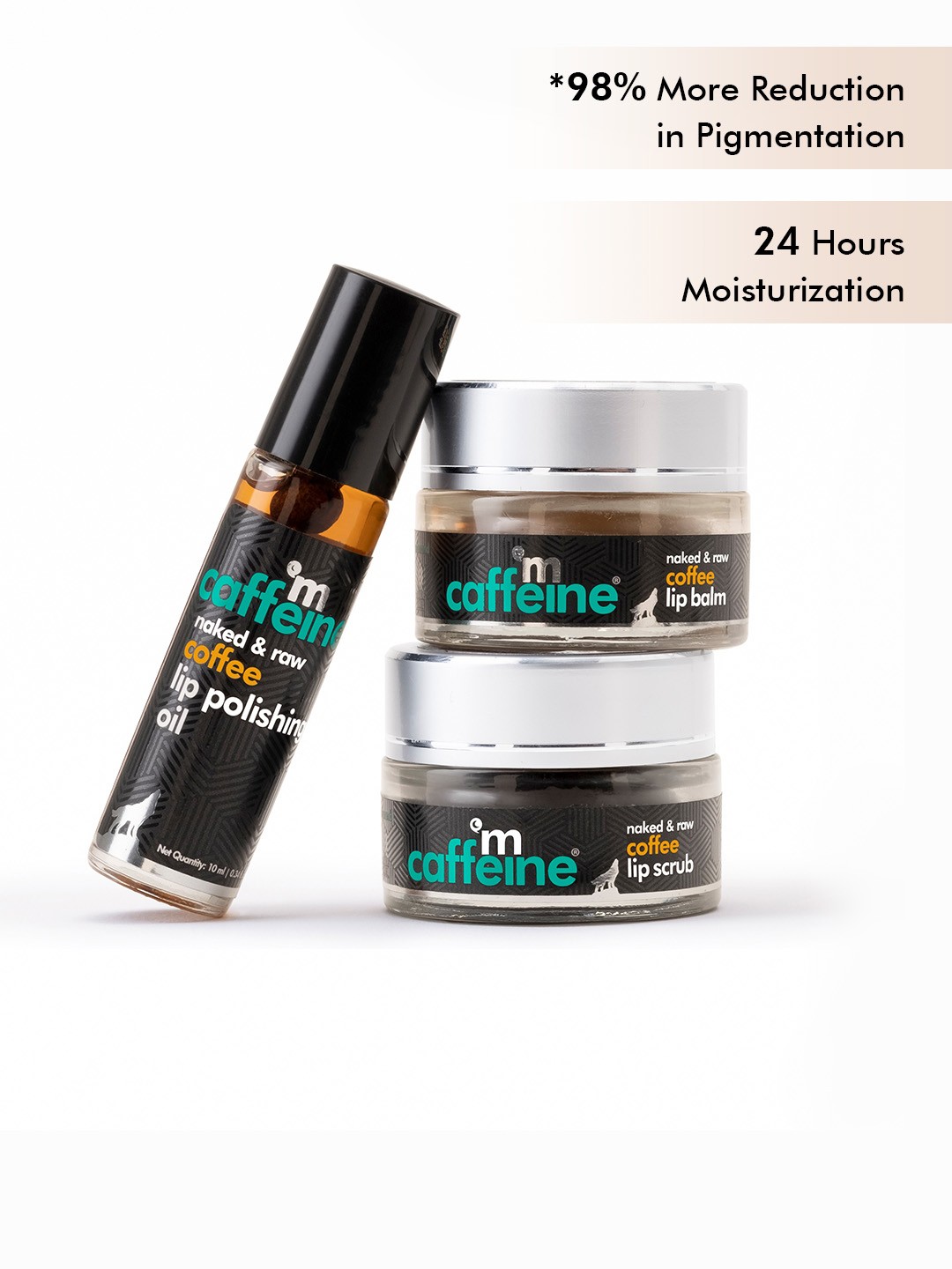 

MCaffeine mCaffeine Coffee Lip Kit For Chapped & Pigmented Lips, Coffee brown