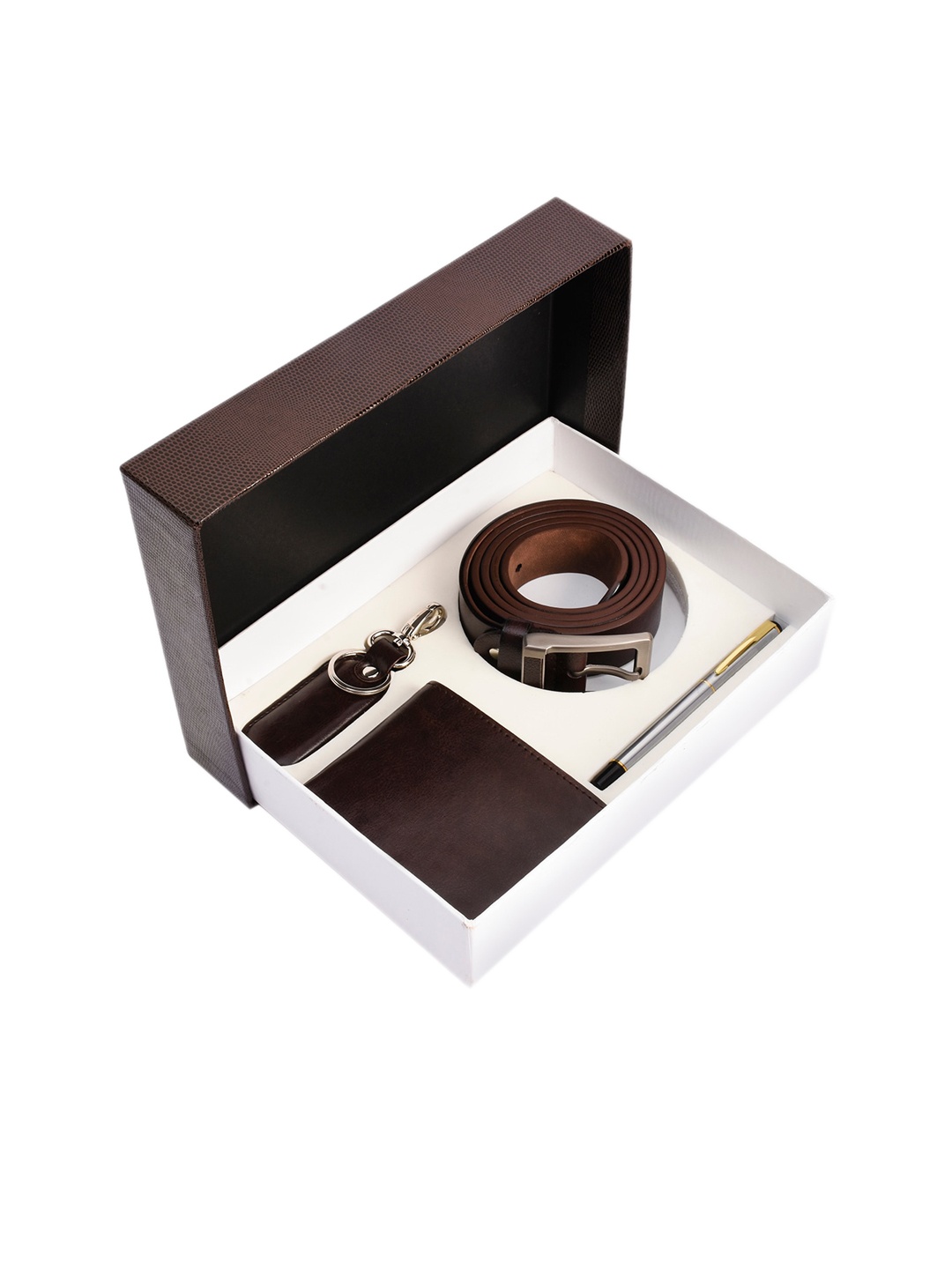 

BuckleUp Men Brown Accessory Gift Set