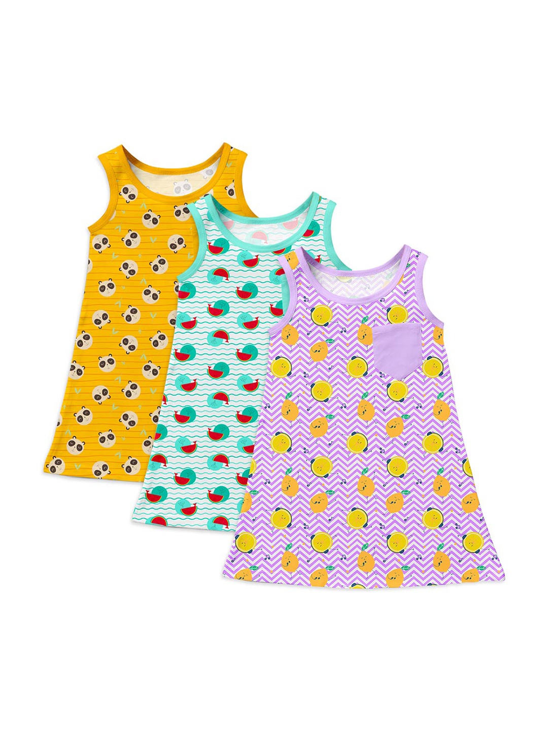 

SuperBottoms Multicoloured Sustainable A-Line Dress, Multi