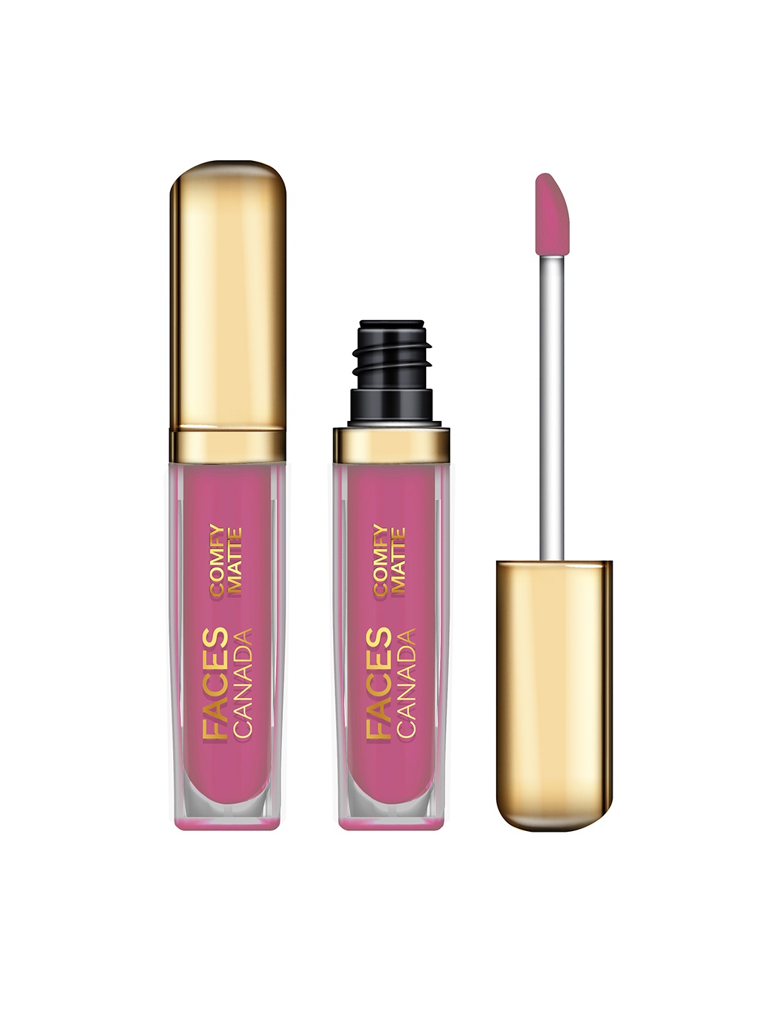 

FACES CANADA Comfy Matte 10HR Long Stay Liquid Lip Color with Almond Oil 3ml - Just So You Know 10, Pink