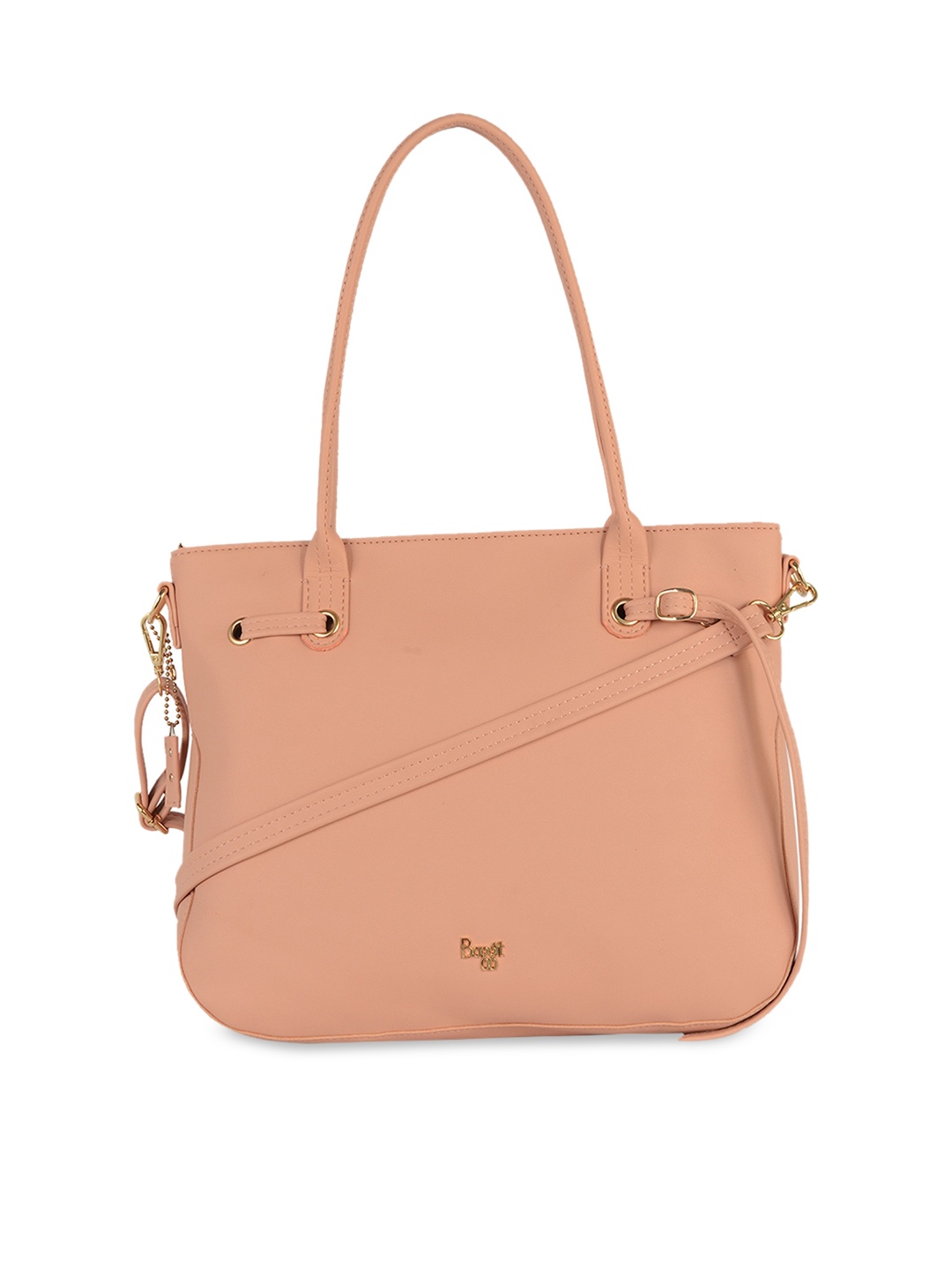 

Baggit Peach-Coloured Structured Shoulder Bag