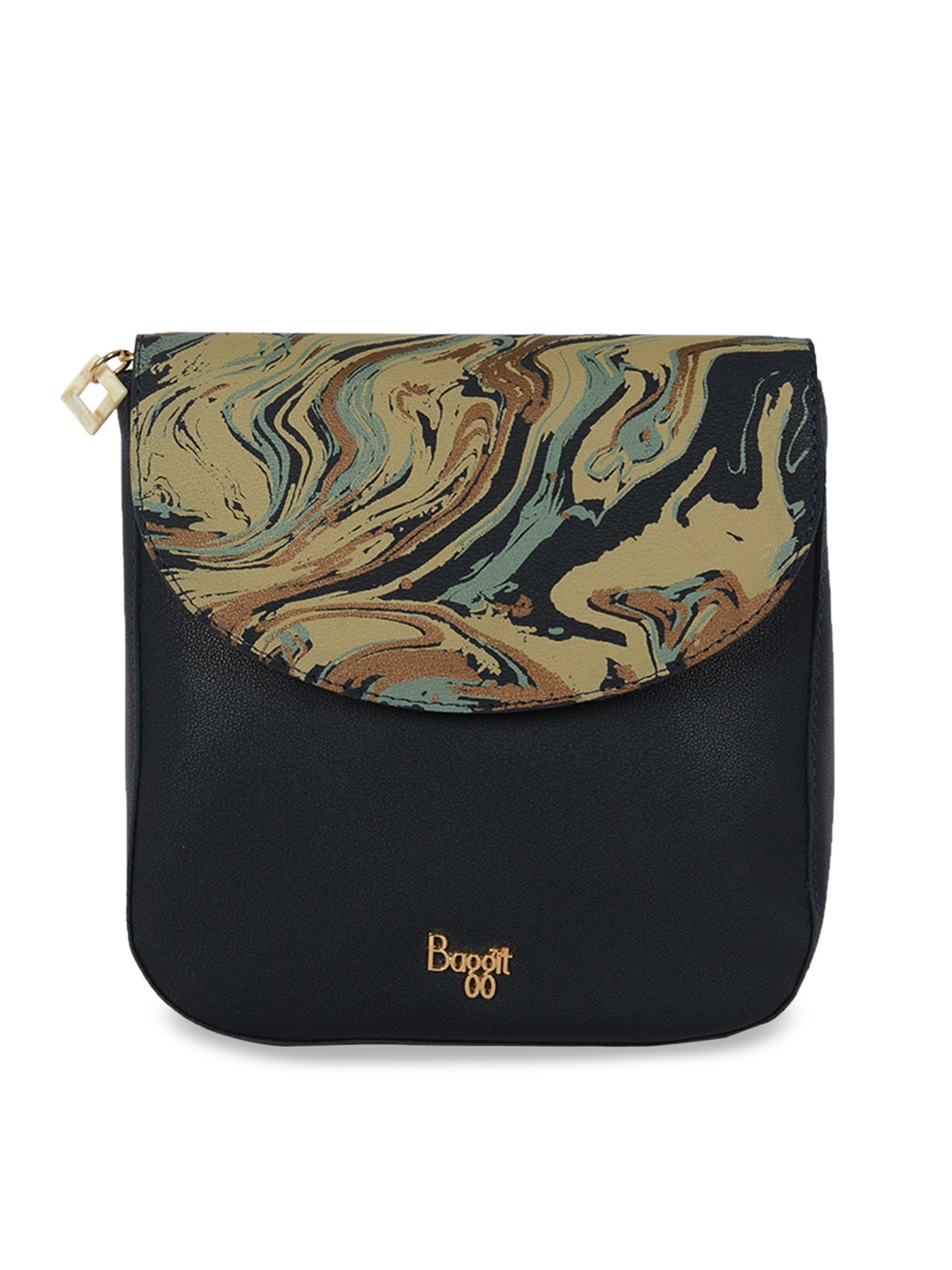 

Baggit Blue Printed Satchel Bag