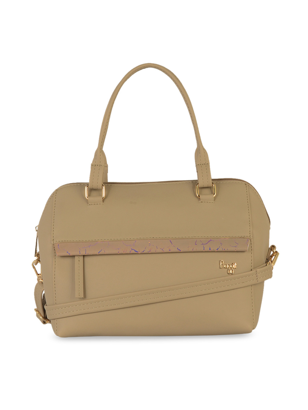 

Baggit Beige Structured Handheld Bag