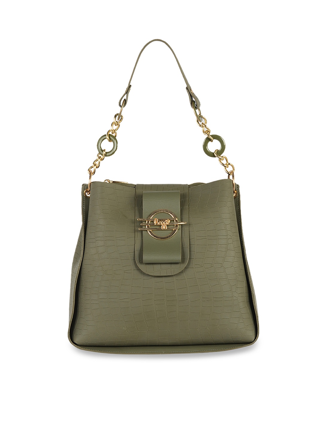 

Baggit Women Olive Green Structured Handheld Bag