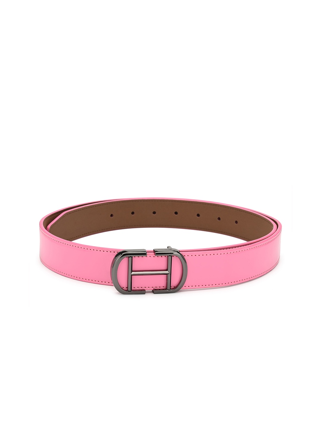 

Calvadoss Boys Pink Solid PU Belt