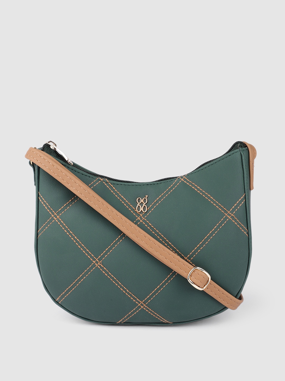 

Baggit Green Embroidered Sling Bag