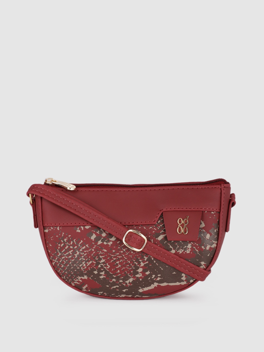 

Baggit Red Structured Sling Bag