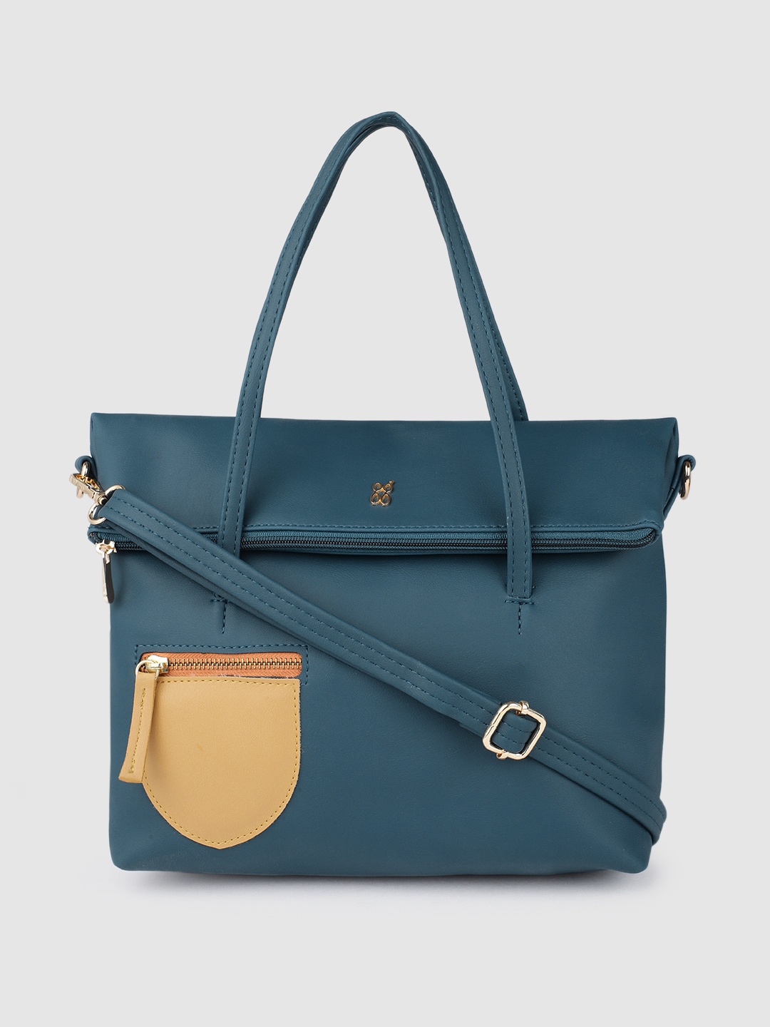 

Baggit Blue Solid Shoulder Bag