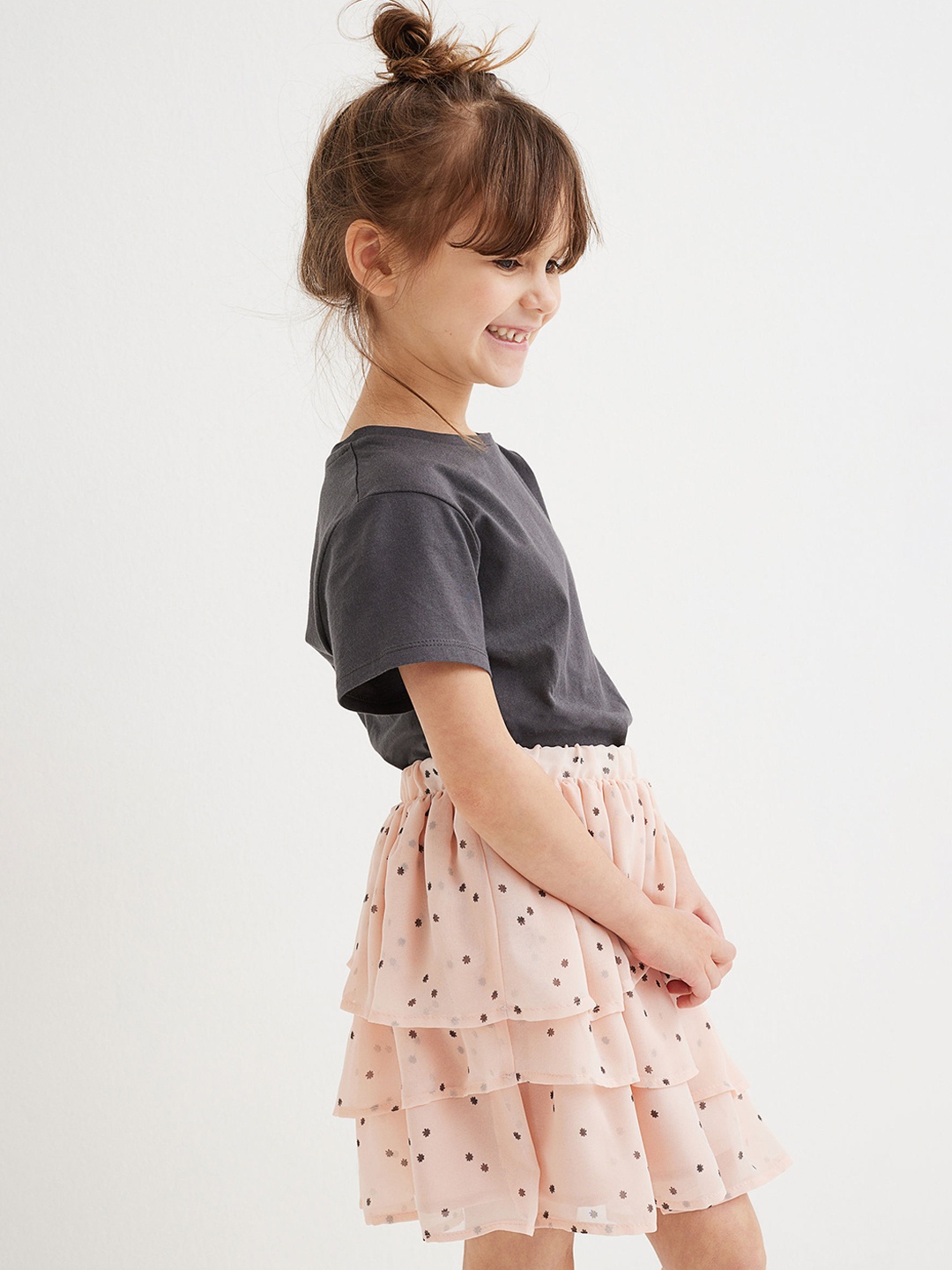 

H&M Girls Charcoal Grey Solid 2-Piece Set