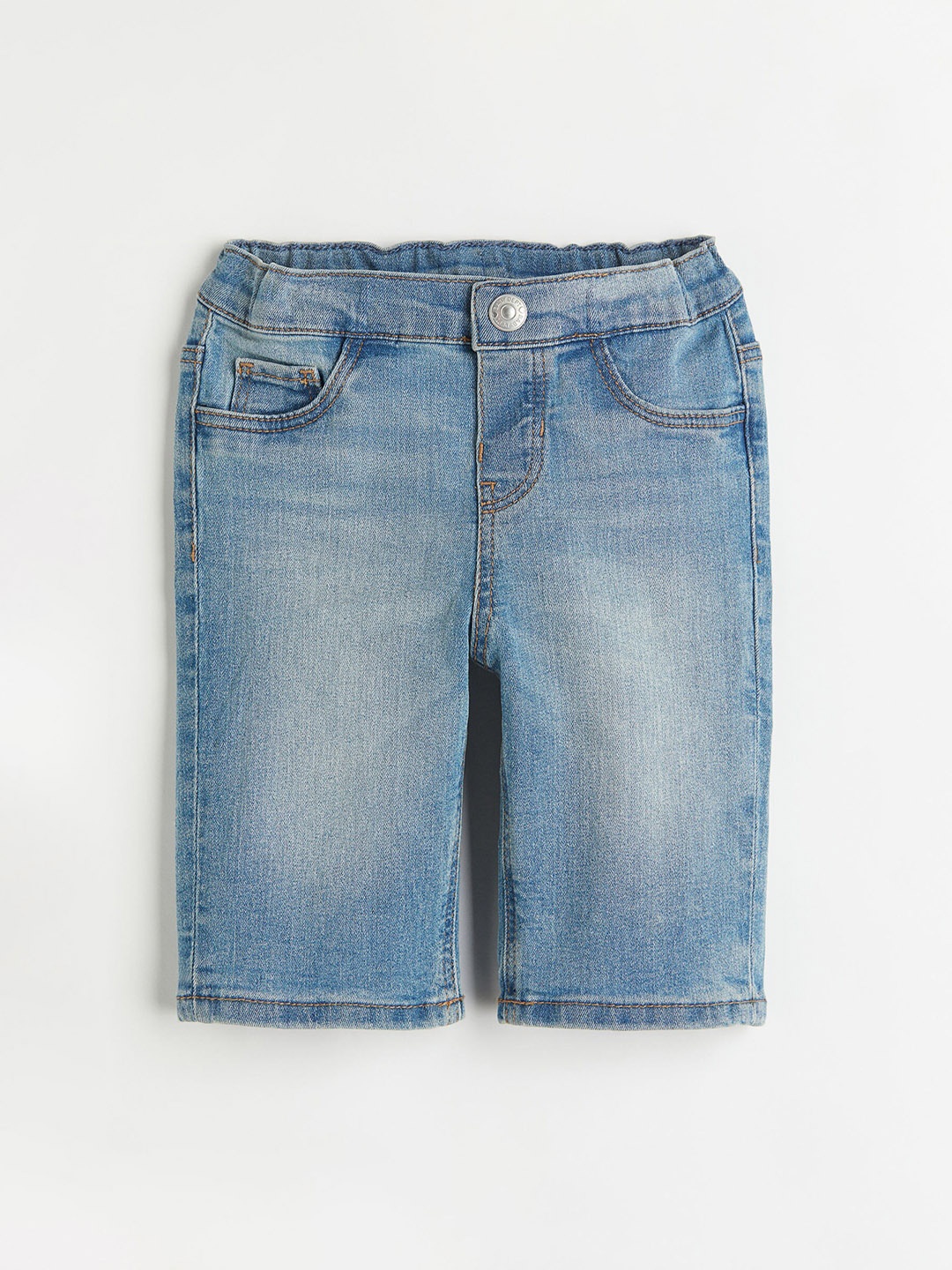 

H&M Girls Blue Washed Twill Trousers