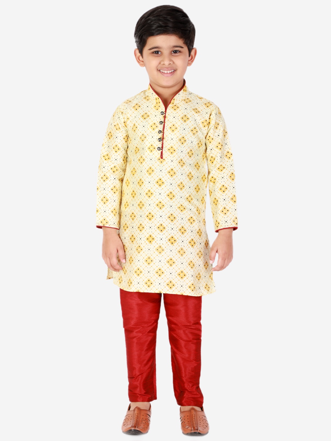 

Pro-Ethic STYLE DEVELOPER Boys Yellow Kurta with Pyjamas