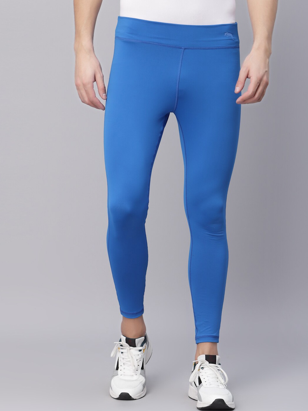 

JUMP USA Men Blue Solid Rapid-Dry Training and Gym Tights