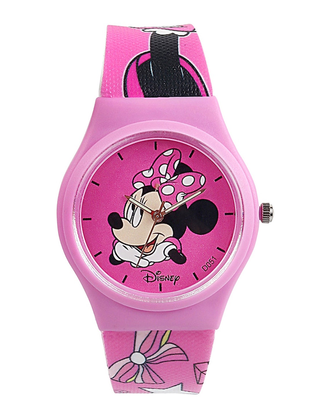 

Disney Unisex Kids Printed Dial & Straps Analogue Automatic Watch W9Y-VCPL-DIS-AZ70, Pink