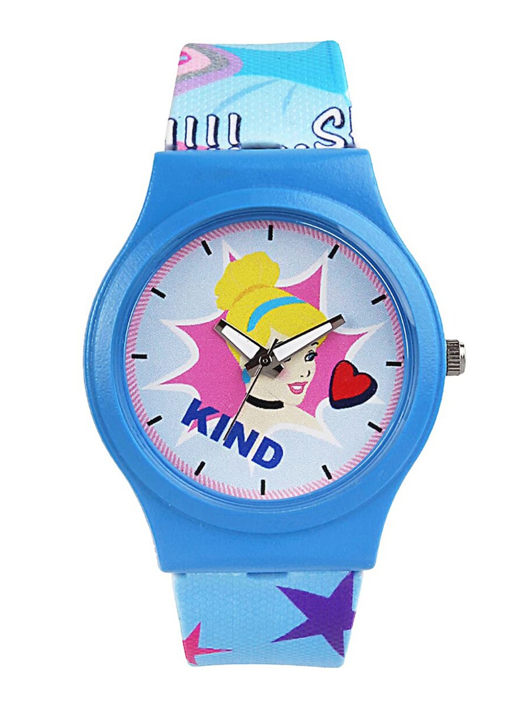 

Disney Unisex Kids Printed Dial & Straps Analogue Automatic Watch W9Y-VCPL-DIS-AZ65, Blue
