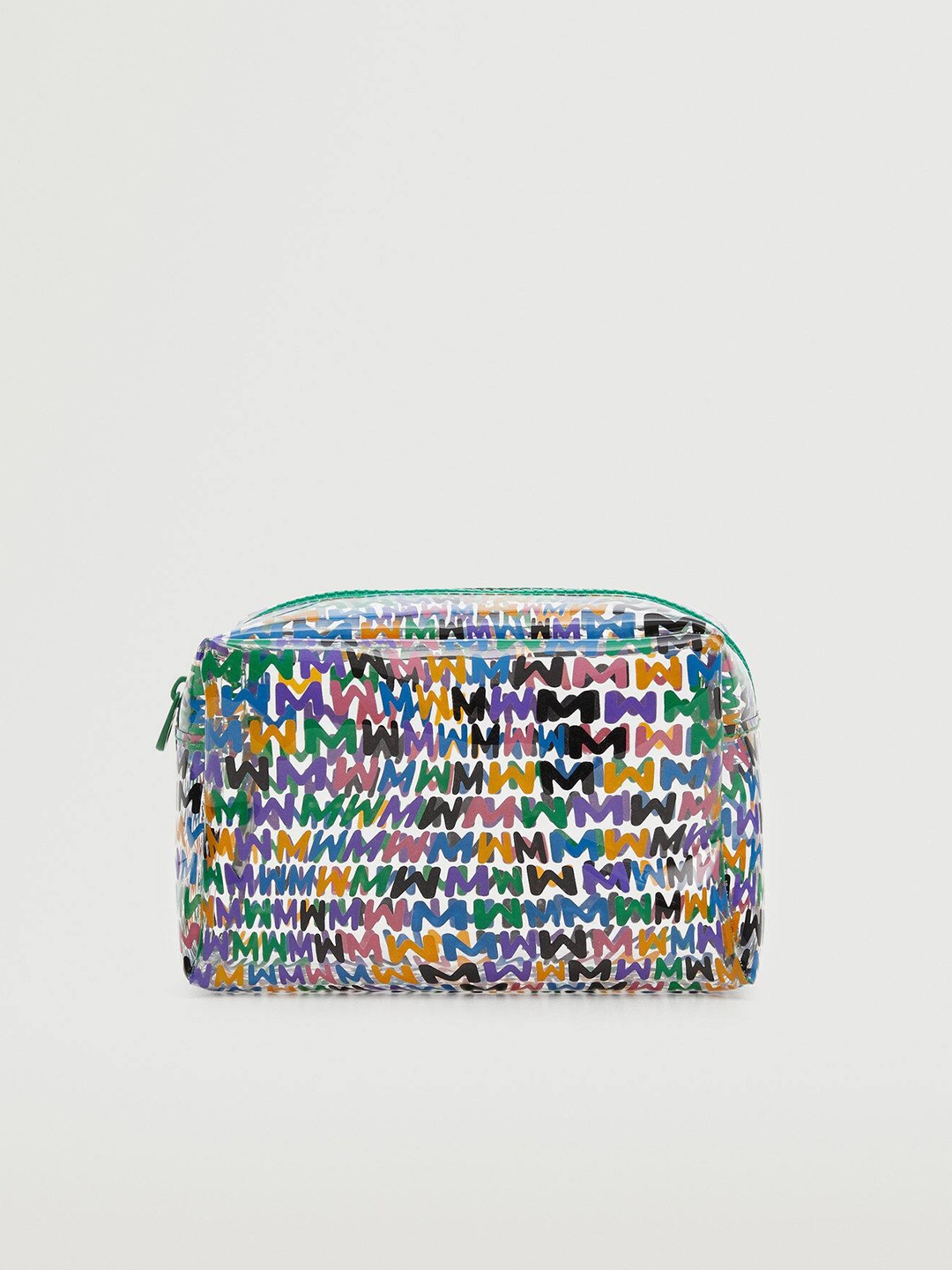 

MANGO Women Brand Logo Print Pouch, White