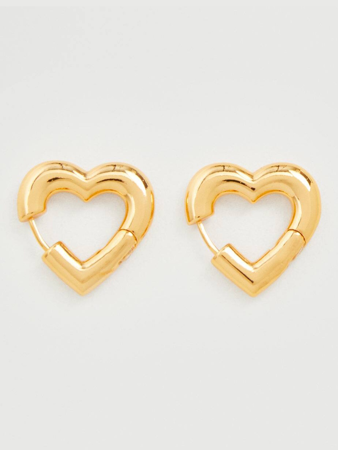 

MANGO Gold-Toned Heart Studs