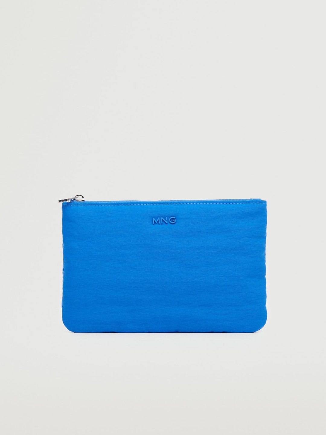 

MANGO Women Solid Sustainable Pouch, Blue