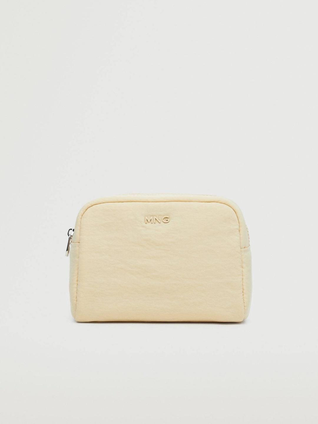 

MANGO Women Solid Pouch, Cream