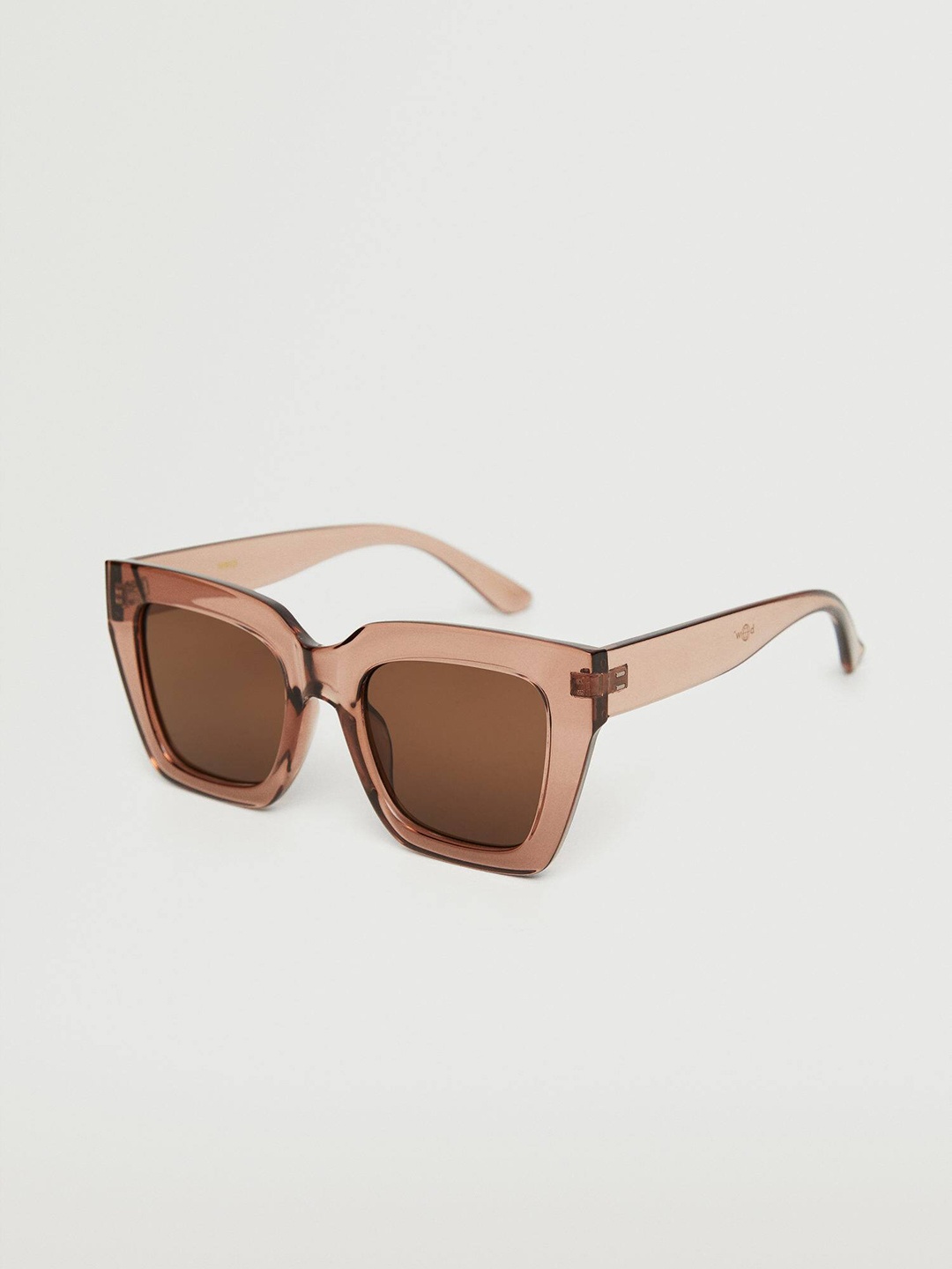 

MANGO Women Sustainable Oversized Sunglasses with UV Protected Lens 27002510, Brown