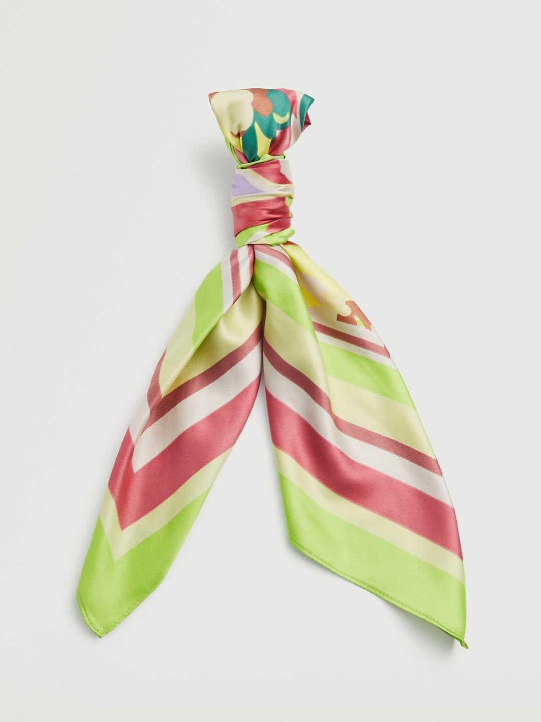 

MANGO Women Printed Scarf, Fluorescent green