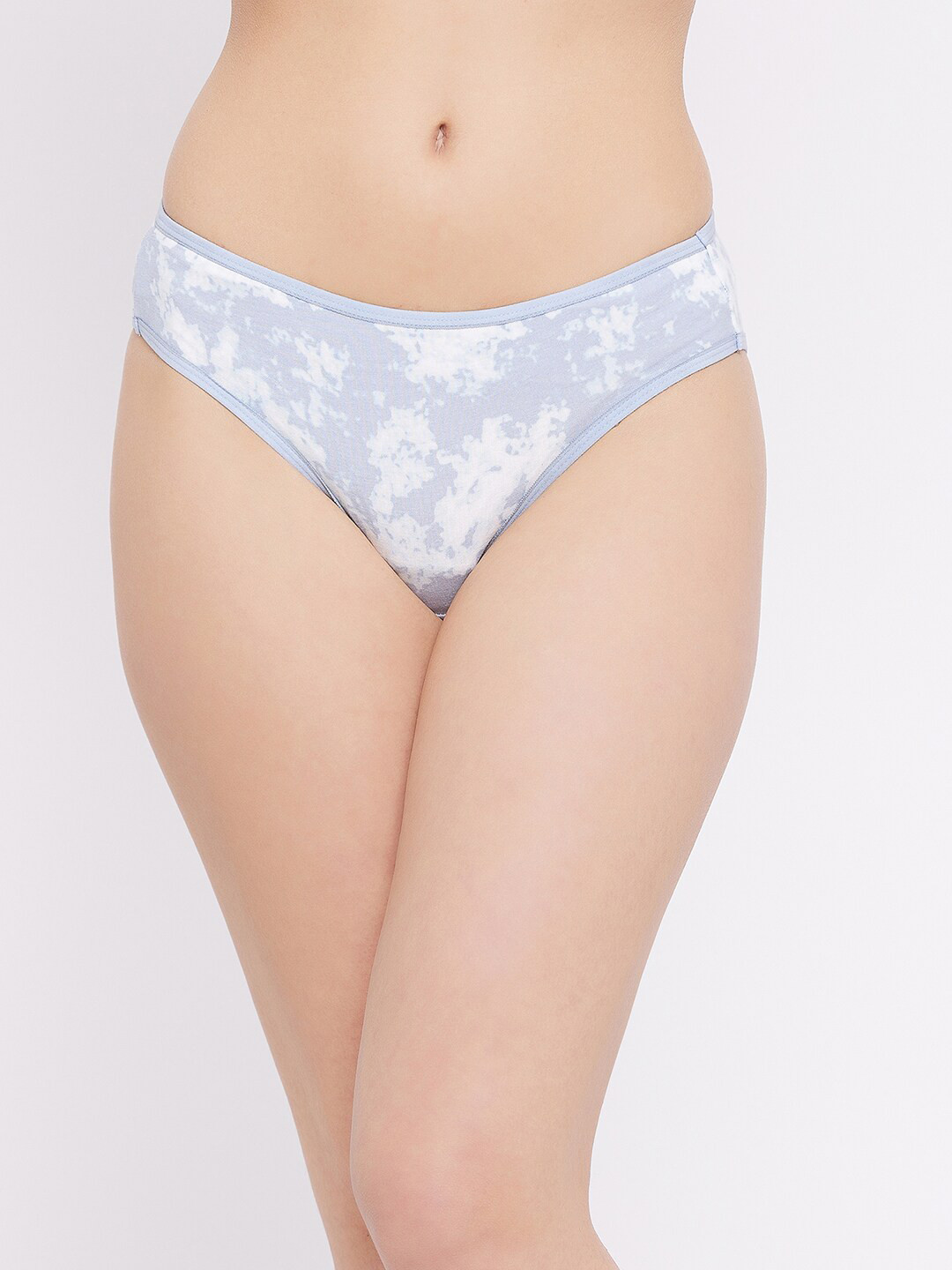 

Clovia Women Grey & White Printed Cotton Bikini Briefs