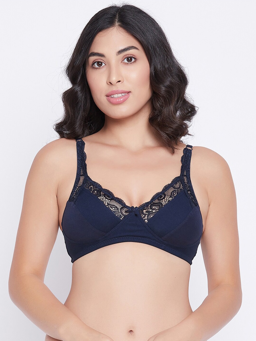 

Clovia Navy Blue Non-Padded Bra