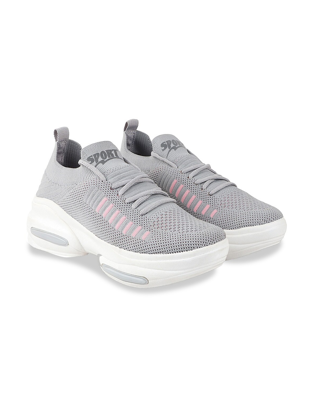 

Shoetopia Women Grey Walking Non-Marking Shoes