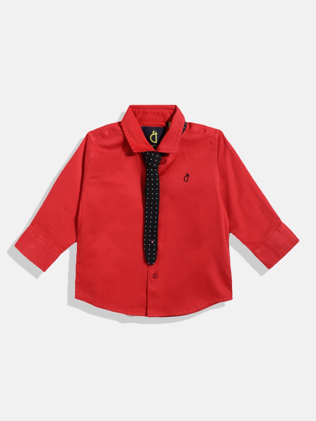 

Gini and Jony Boys Red Solid Casual Shirt
