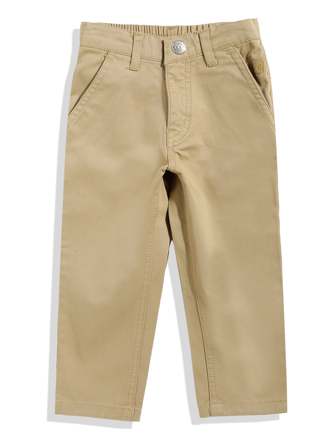 

Gini and Jony Boys Beige Solid Regular Fit Chinos