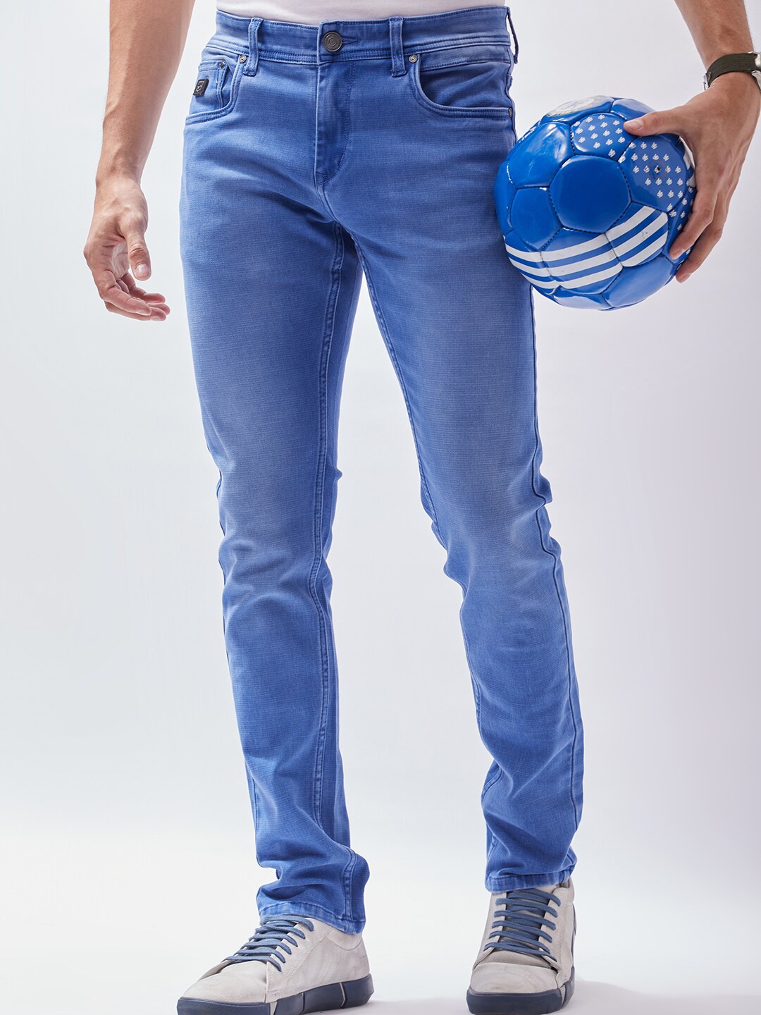 

Oxemberg Men Blue Lean Slim Fit Jeans