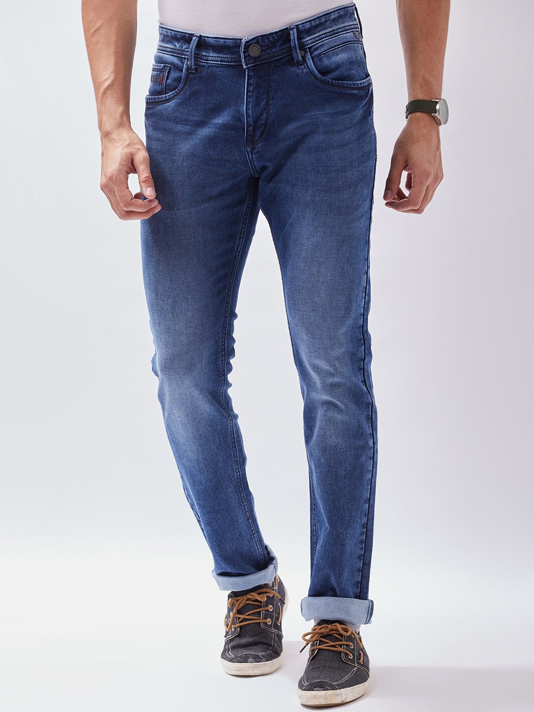 

Oxemberg Men Blue Lean Slim Fit Jeans