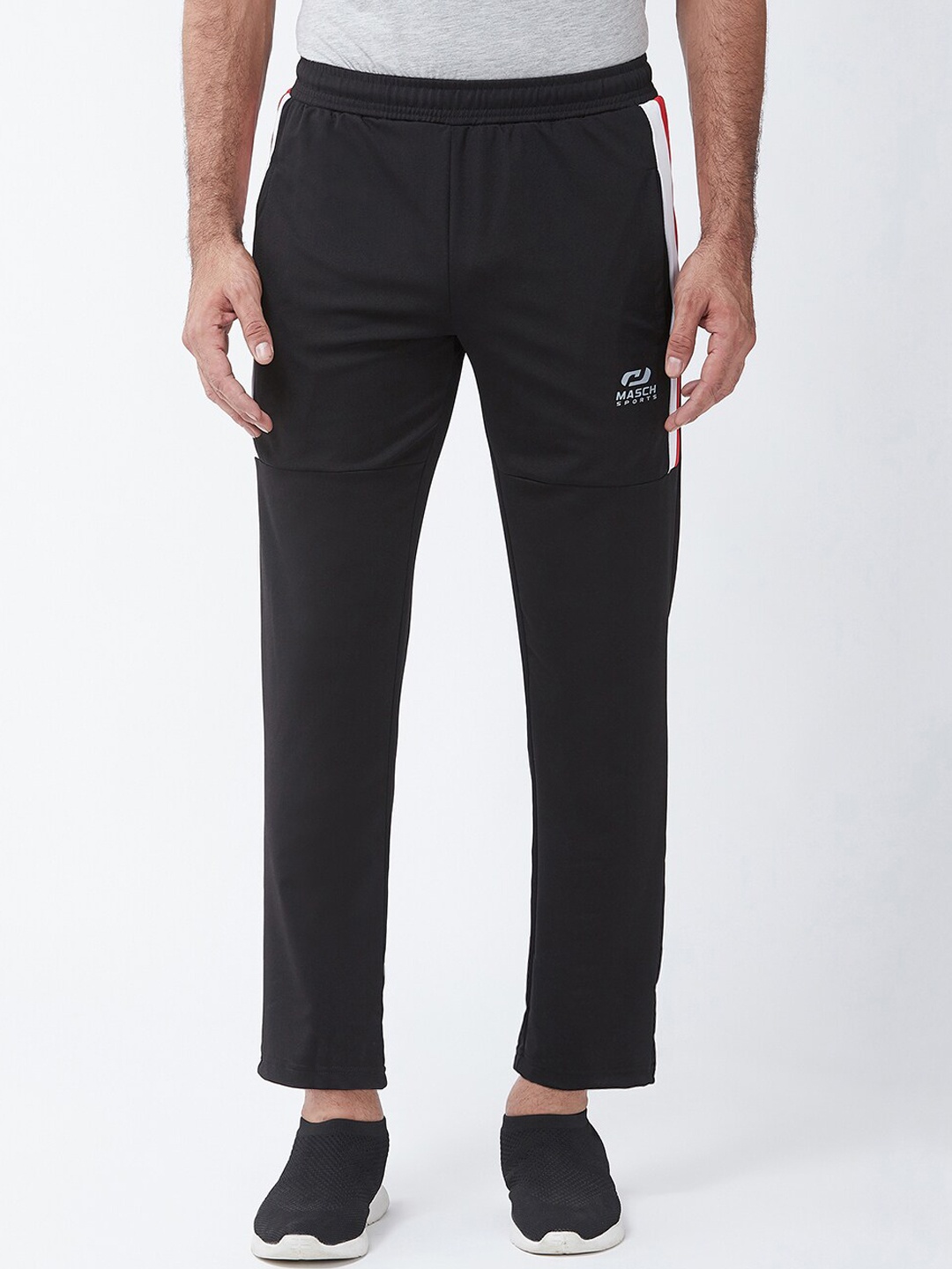 

Masch Sports Men Black Regular Fit Solid Dry-Fit Training Or Gym Track Pants