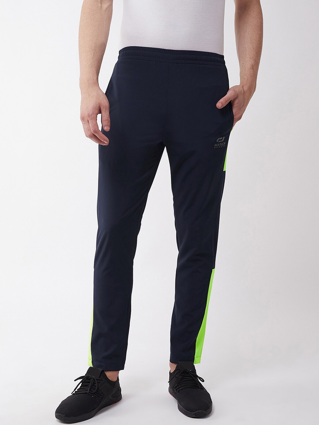 

Masch Sports Men Navy Blue Solid Track Pant