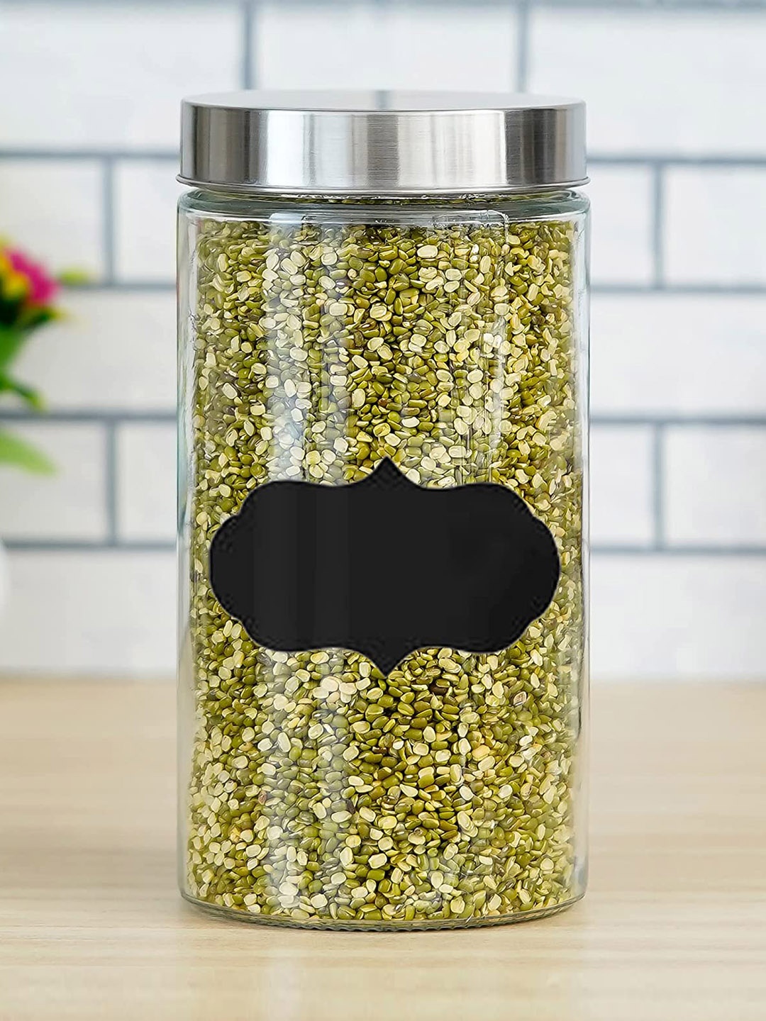 

Femora Set Of 4 Transparent Solid Cylinder Storage Container