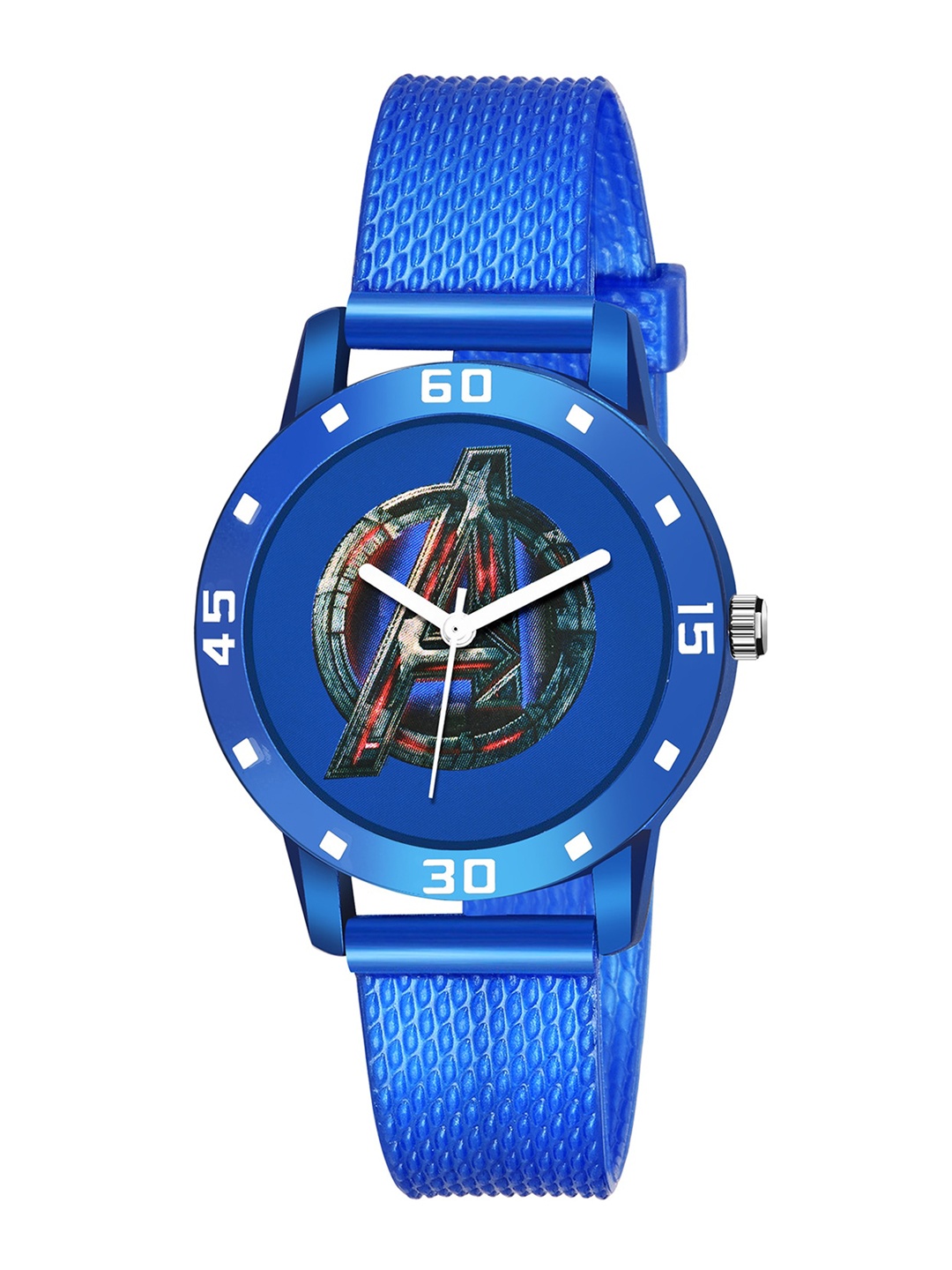 

HAPPY KHAJANA Women Blue Brass Printed Dial & Straps Analogue Watch WMN_3017