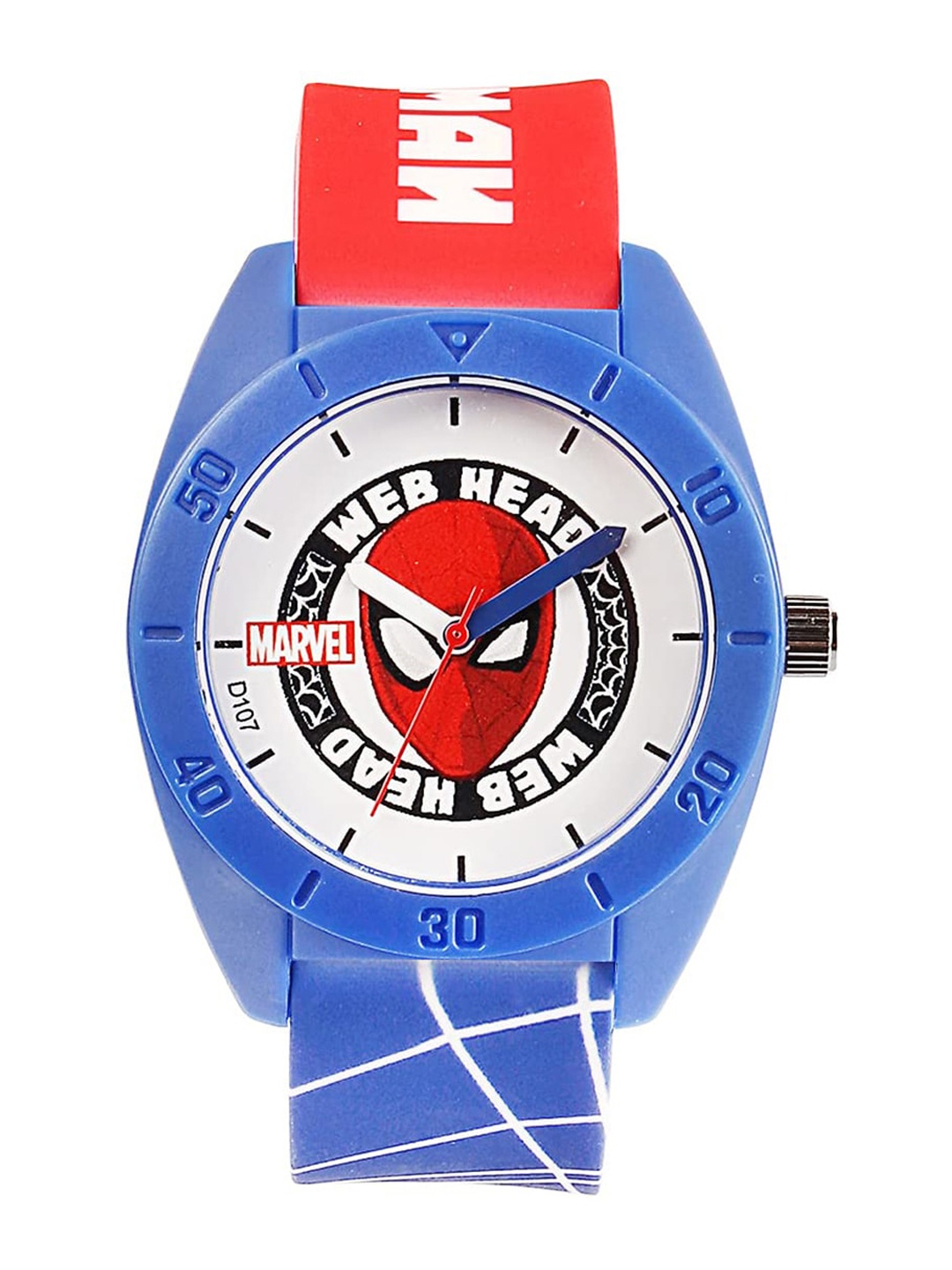 

Marvel Unisex Kids Blue Marvel Printed Dial & Blue Straps Analogue Watch