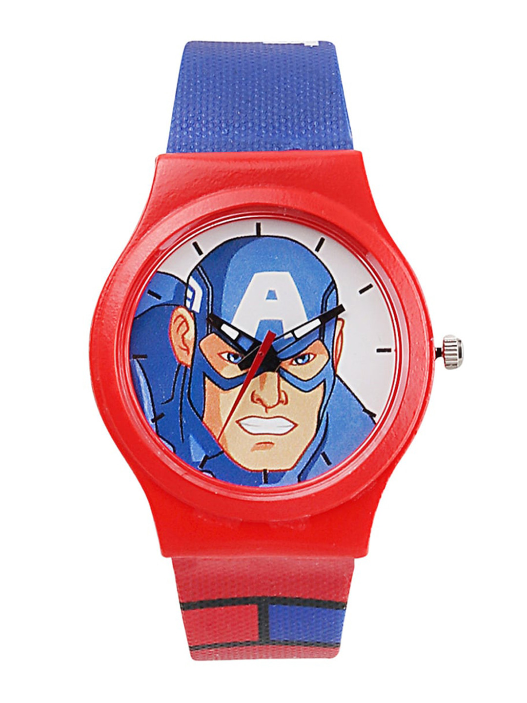

Marvel Unisex Kids Red Marvel Printed Dial & Blue Straps Analogue Watch W9Y-VCPL-MRV-AZ25-Red