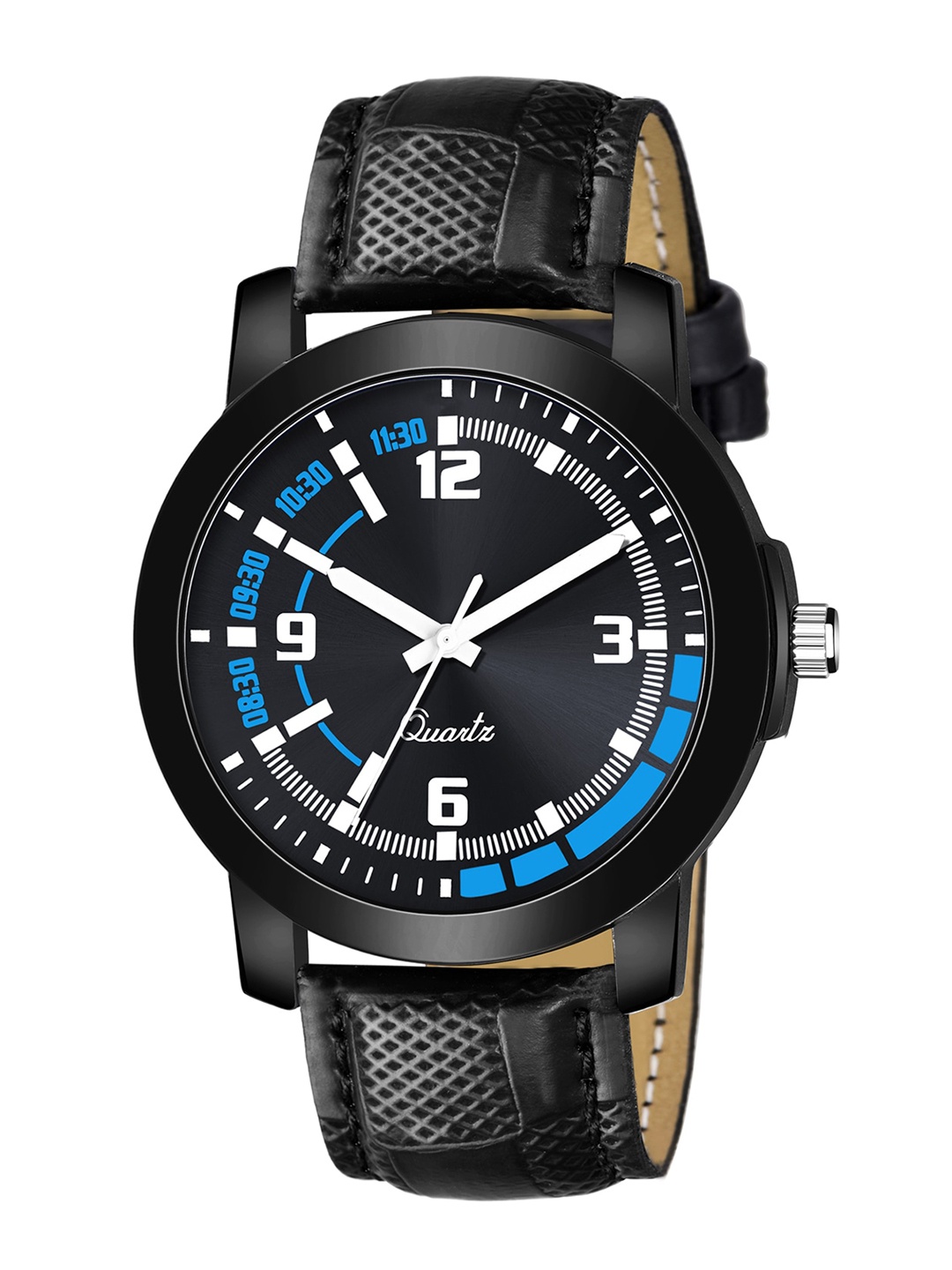 

HAPPY KHAJANA Men Black Brass Dial & Black Straps Analogue Watch