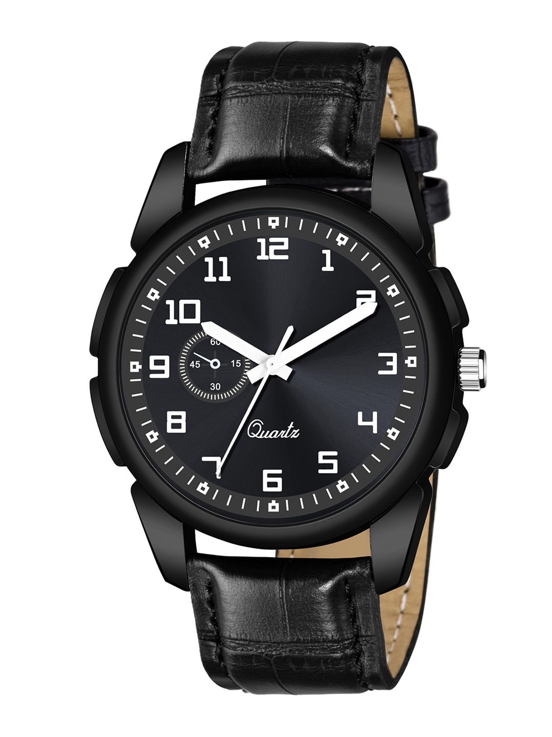 

HAPPY KHAJANA Men Black Brass Dial & Black Straps Analogue Watch