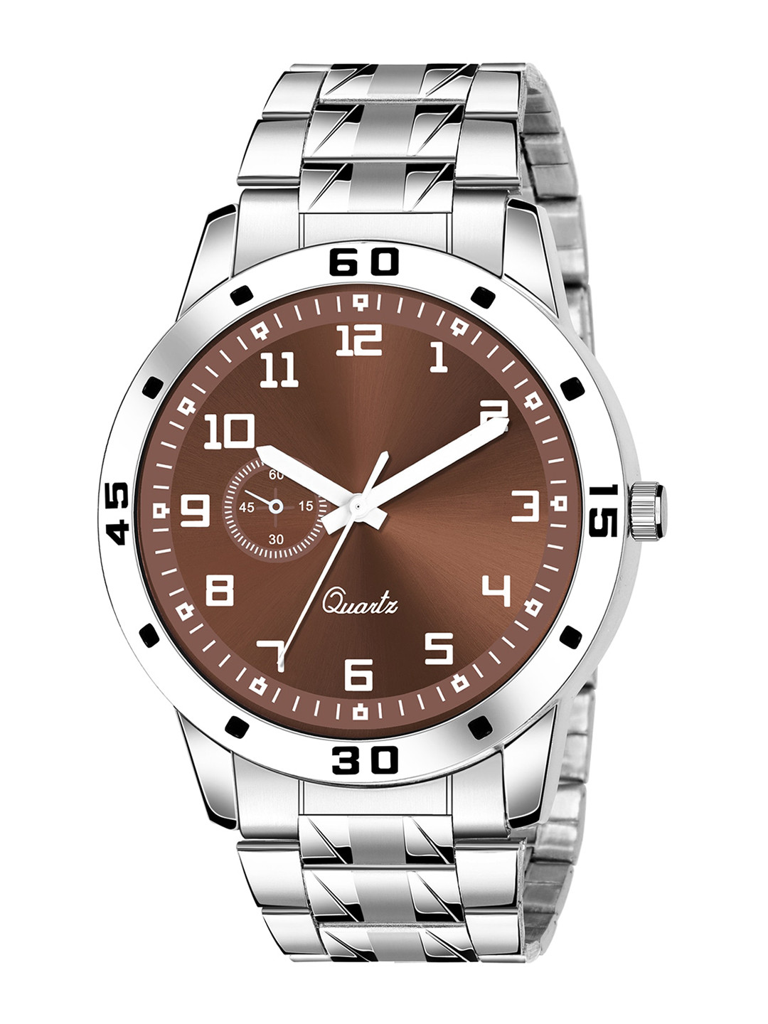 

HAPPY KHAJANA Men Brown Brass Dial & Steel Toned Stainless Steel Bracelet Style Straps Analogue Watch KJR_16-Brown