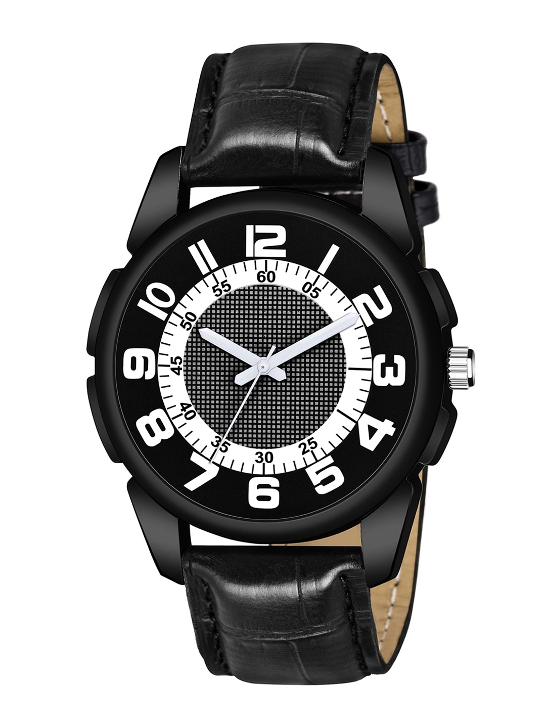 

HAPPY KHAJANA Men Black Brass Dial & Black Straps Analogue Watch KJR_1201-Black